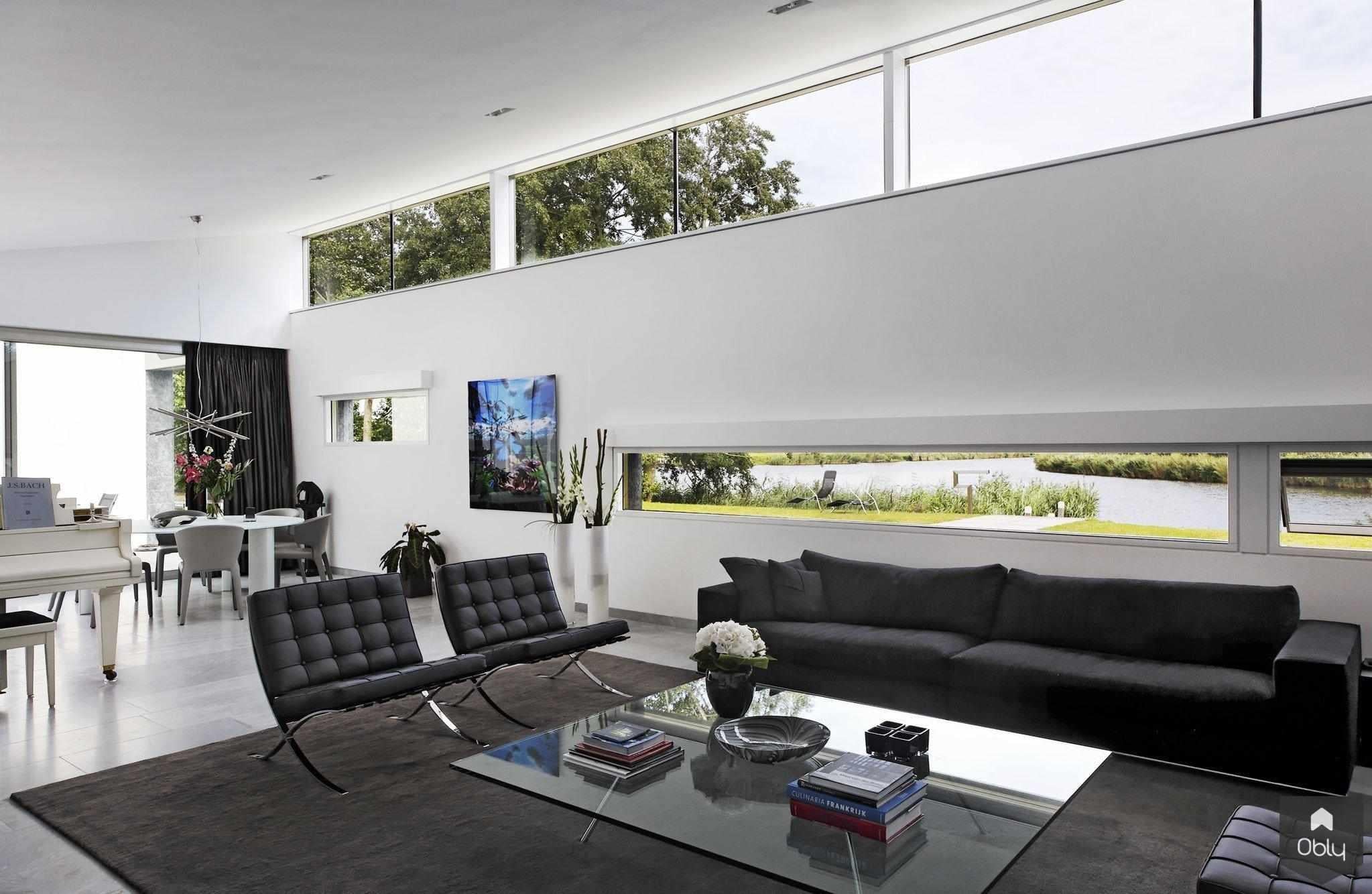 Woonkamer - living-Havermans : Hielkema-alle,grote raampartijen,luxe woning,moderne woonkamer,open leefruimte,veel daglicht,Woonkamer-OBLY