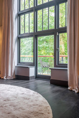 Zwarte eiken vloer-Vloerenhuis Amsterdam-Woonkamer-Zwarte eiken parket vloer-OBLY