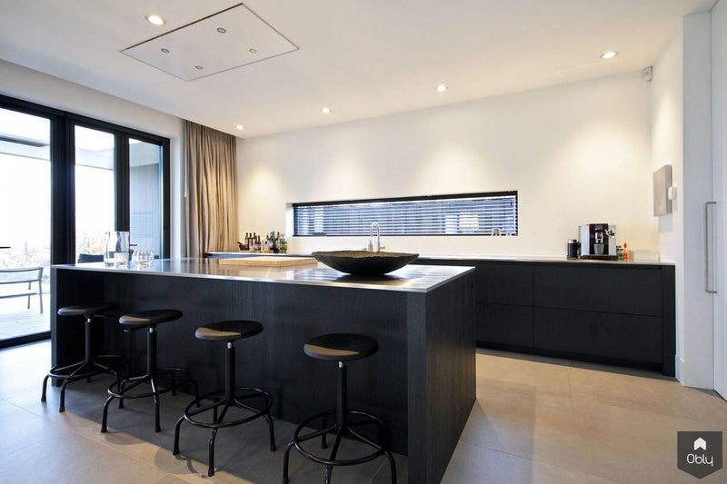 Zwarte moderne designkeuken-Klein Design-alle,Keuken-OBLY