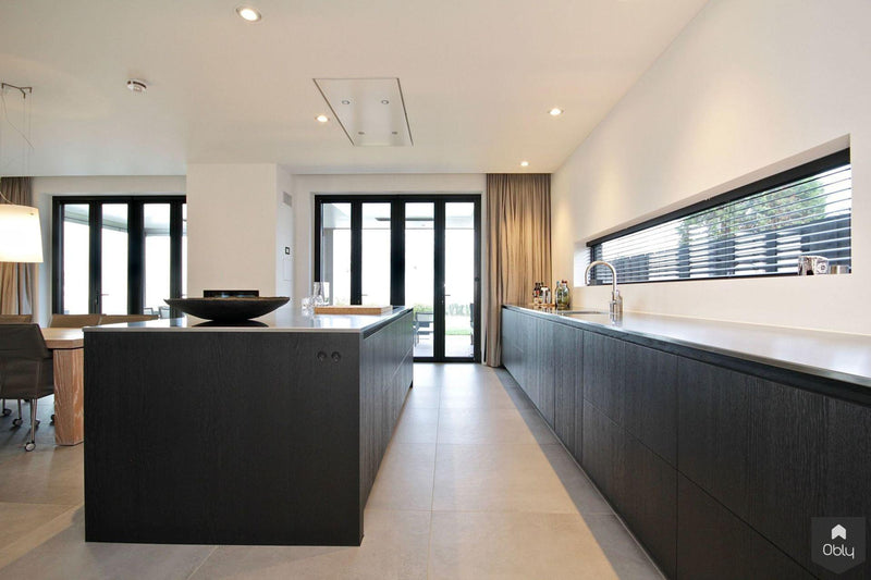 Zwarte moderne designkeuken-Klein Design-alle,Keuken-OBLY