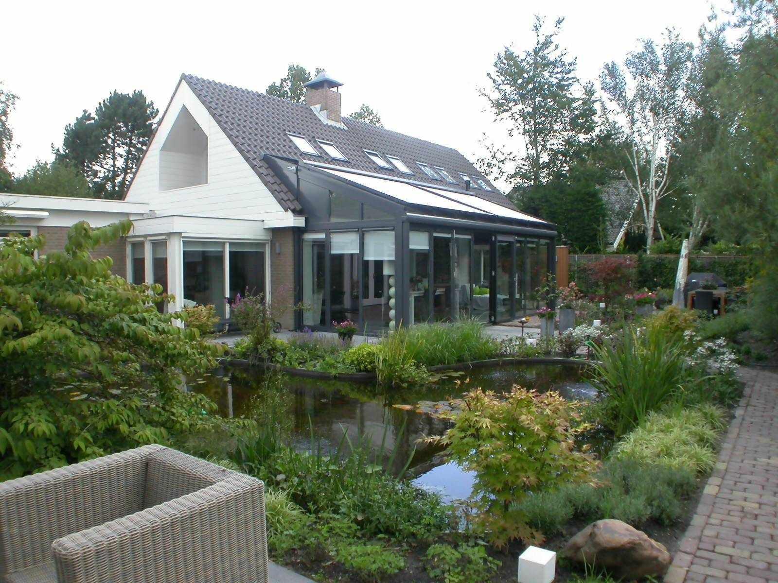 Zwarte serre aanbouw-Goes serres-Aanbouw,glazen serre,moderne serre,serre,serre aanbouw,serre tuinkamer,zwarte serre-OBLY
