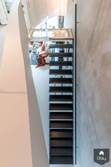 Zwevende stalen trap-Van Bruchem Staircases-alle,Entree hal trap-OBLY