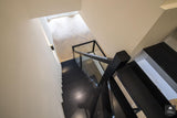 Zwevende stalen trap met glas-Van Bruchem Staircases-alle,Woonkamer-OBLY