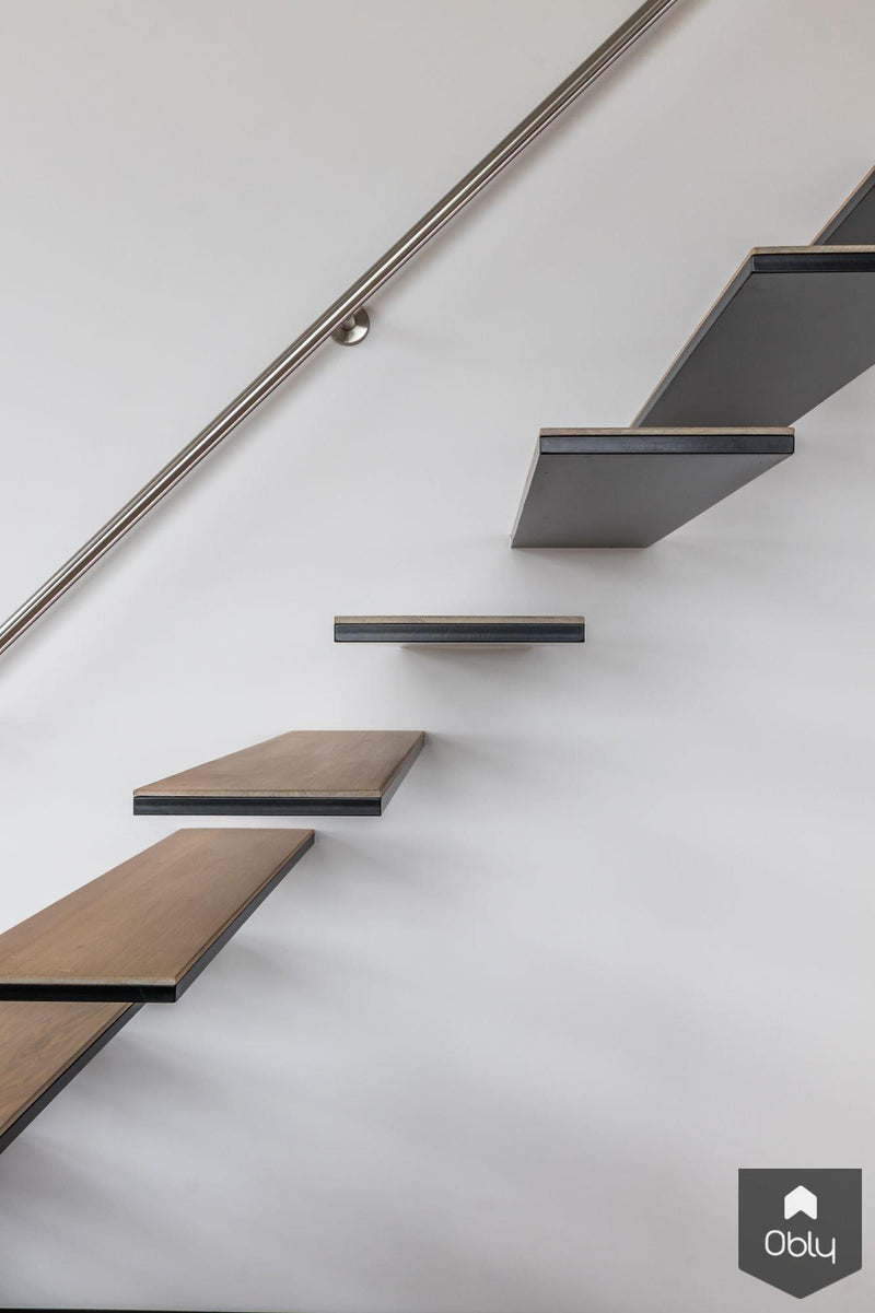 Zwevende trap met glazen balustrade-Van Bruchem Staircases-alle,Woonkamer-OBLY