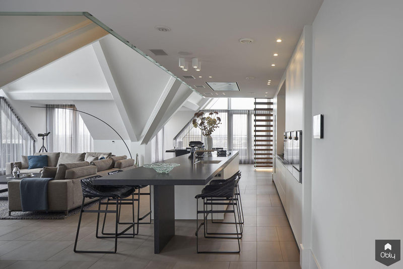 Zwevende trap penthouse-EeStairs-alle,Entree hal trap-OBLY