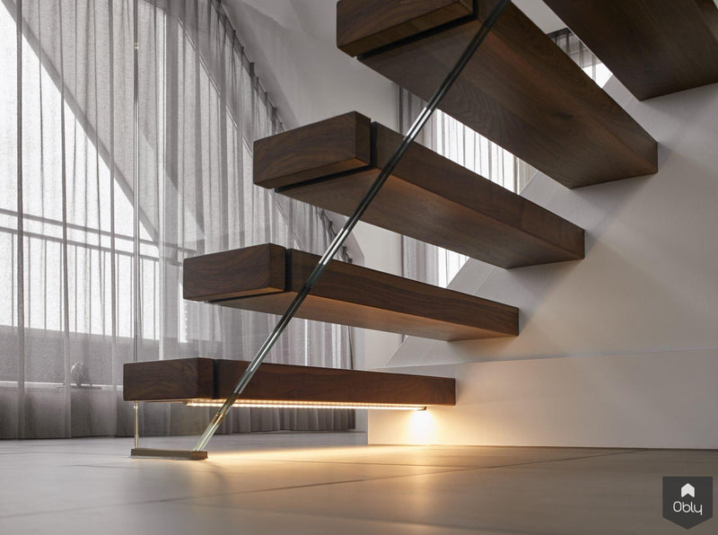 Zwevende trap penthouse-EeStairs-alle,Entree hal trap-OBLY