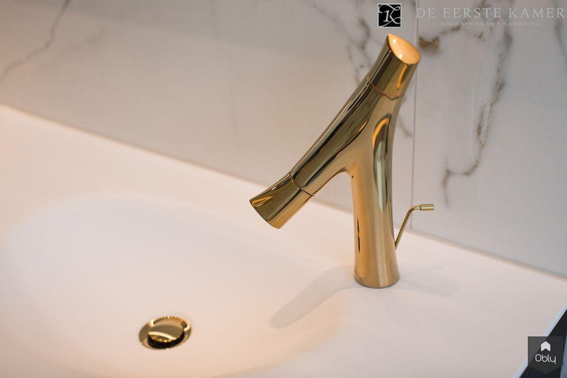Chique badkamer met goud en marmer-De Eerste Kamer-alle, Badkamer-OBLY