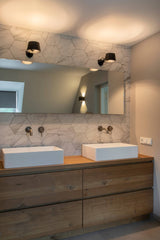 Design badkamer met marmeren hexagon tegels-OBLY-alle, Badkamer-Design badkamer met marmeren hexagon tegels-OBLY