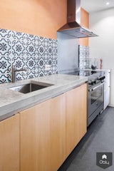 Handgemaakte keuken van beton en Esdoorn-Solidus Meubelen-alle, Keuken-OBLY