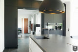 Hoogglans lak witte keuken in greeploos design-Keukenarchitectuur Midden Brabant-alle, Keuken-OBLY