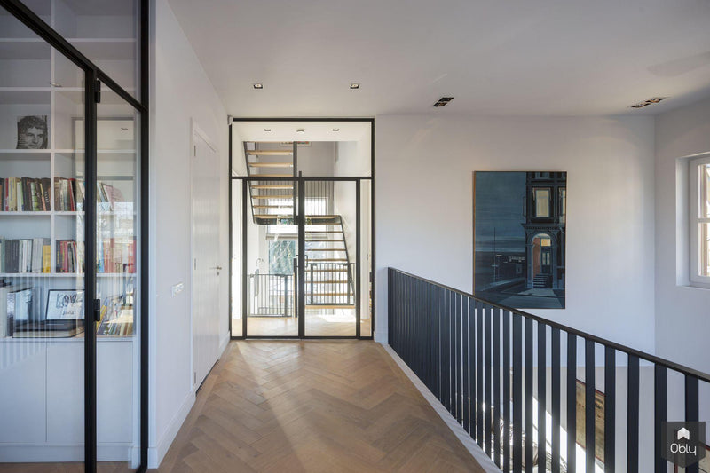 industriële hoge grote ruimte-HOYT Architecten & Bouwmanagers-alle,Woonkamer-OBLY