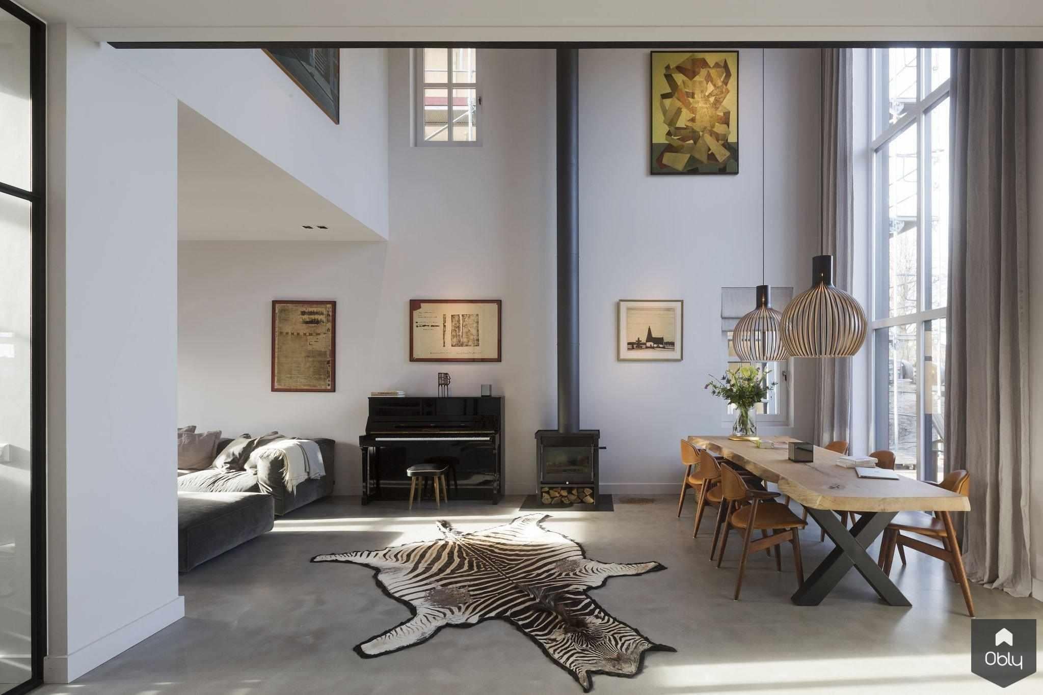 industriële hoge grote ruimte-HOYT Architecten & Bouwmanagers-alle,hoge ruimte interieur,industriële loft woning,industriële open ruimte,industriële woning interieur,industriële woonkamer hoog plafond,loft met vide,moderne loft woning,Woonkamer-OBLY