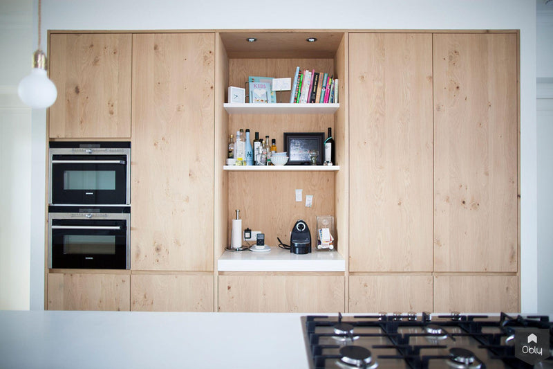 Keuken eiken hout gecombineerd met wit-Wood Creations-alle, Keuken-OBLY