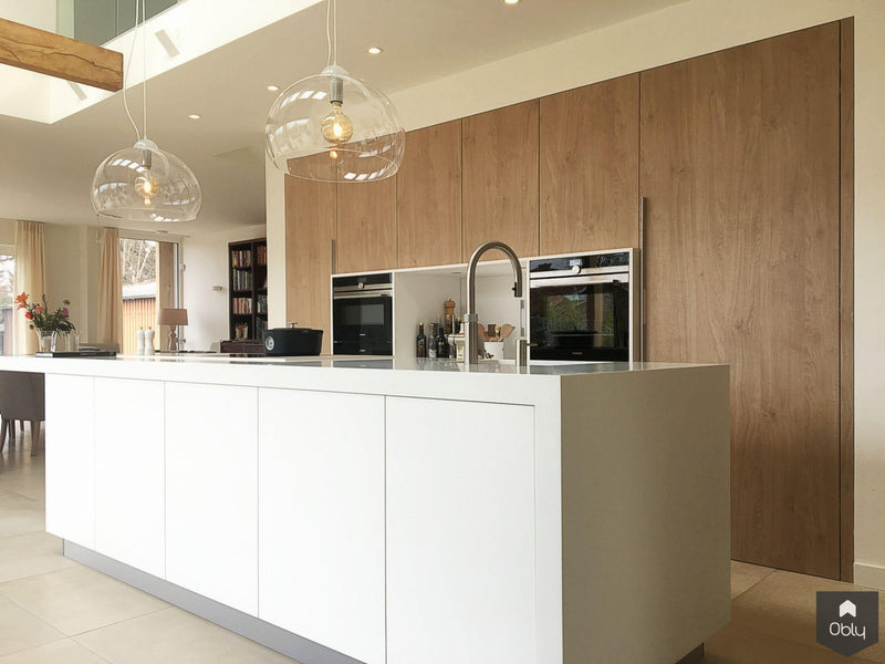 Kookeiland in open keuken met corian werkblad-Keukenarchitectuur Midden Brabant-alle, Keuken-OBLY