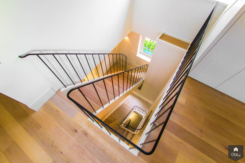 Kwartslag trappen-Van Bruchem Staircases-alle, Entree hal trap-OBLY
