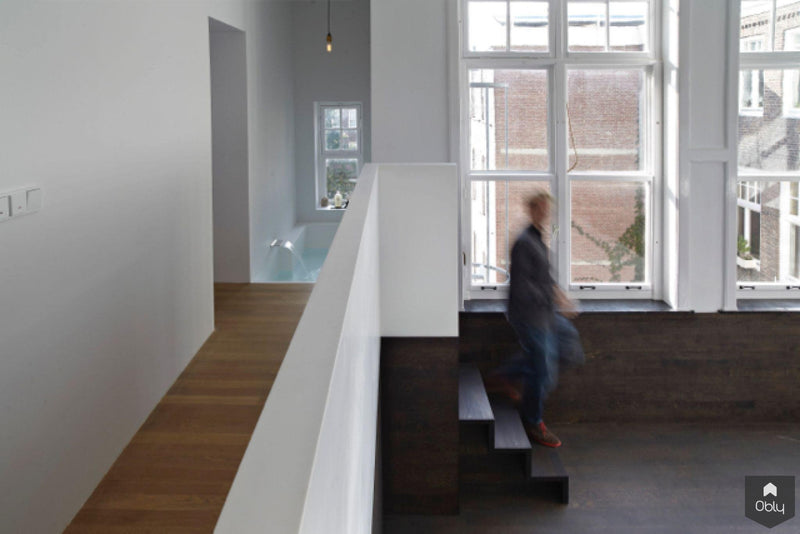 Loft in een voormalige School in Amsterdam-Witteveen Architecten-alle, Slaapkamer-OBLY