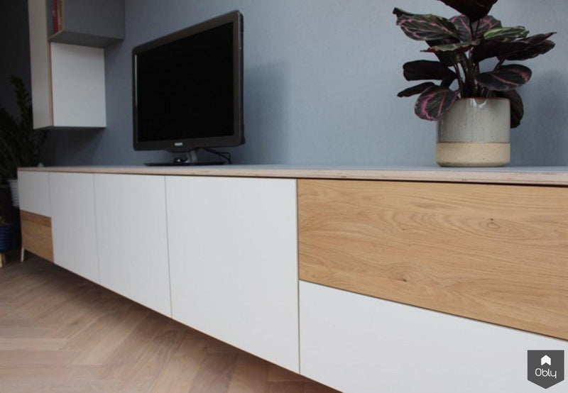 Maatwerk tv meubel en kastjes-Studio Jasper-alle, Woonkamer-OBLY
