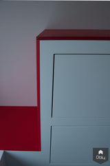 modern met een Cranberry tint-Fors design badkamers-alle,Badkamer-OBLY