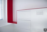 modern met een Cranberry tint-Fors design badkamers-alle,Badkamer-OBLY