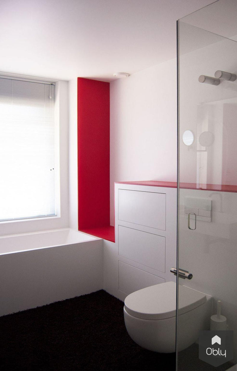 modern met een Cranberry tint-Fors design badkamers-alle,Badkamer-OBLY