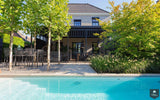 Moderne kleine tuin met zwembad-Stoop Tuinen-alle, Tuinen-OBLY
