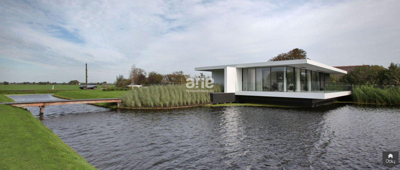 Moderne Tuin in Hollands Landschap-Arie Tuinarchitectuur-alle, Exterieur vrijstaand-OBLY