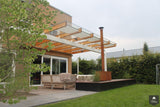 Moderne veranda van hout en staal-Bröring architectuur BNA-Aanbouw, alle-OBLY