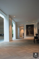 MoreFloors - Vrijstaande Villa met mooie combinatie woonbeton/ verouderde tapis visgraat vloer-MoreFloors-Aanbouw, alle-OBLY