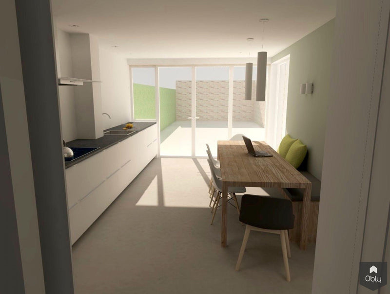 ontwerp keuken en uitbouw-Interior4u-alle,Keuken-OBLY