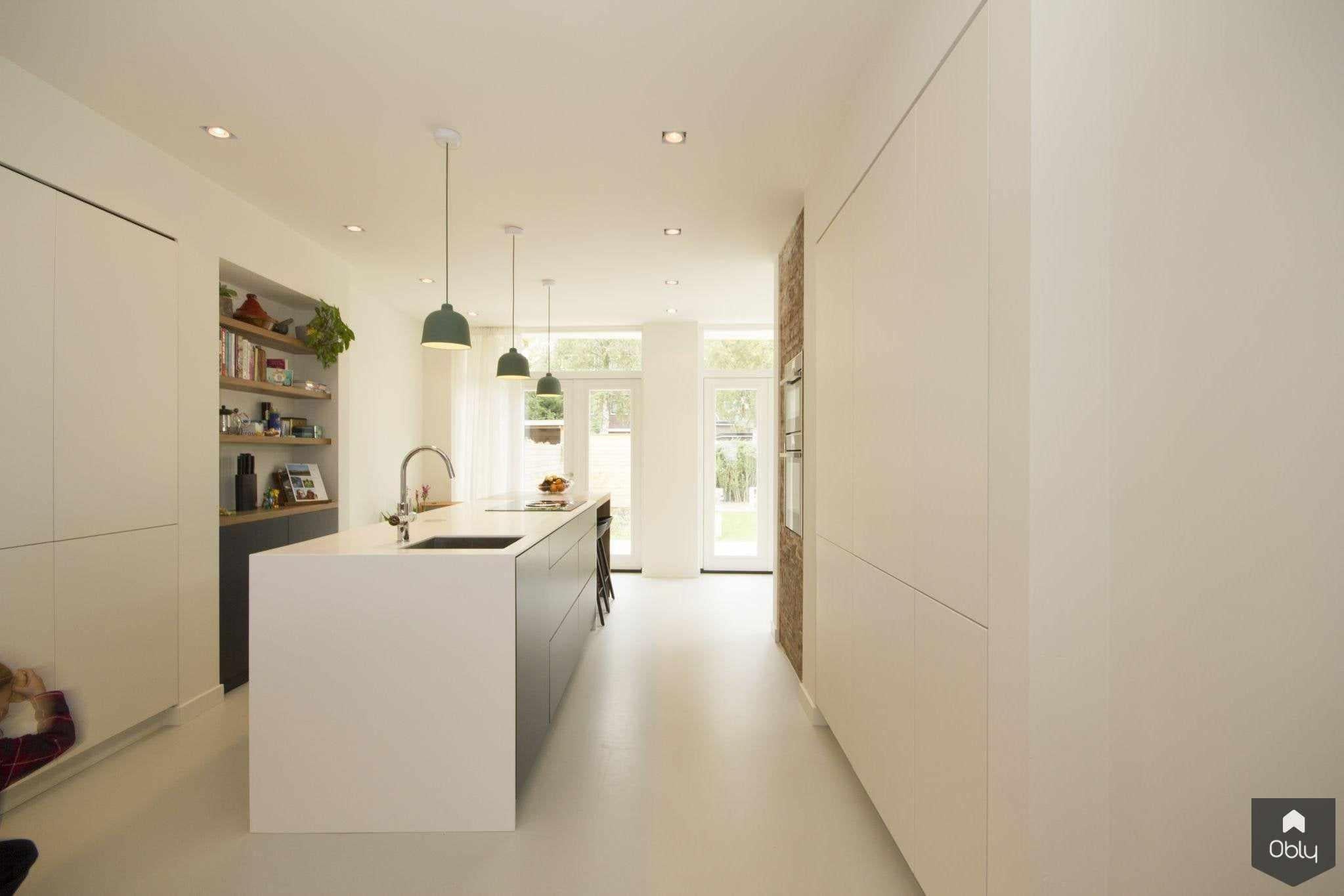 renovatie met aanbouw-FOAM Architecten-Aanbouw,alle,keuken interieur renovatie modern,moderne keuken interieur design,moderne keuken renovatie woning,woonkamer interieur renovatie woning,woonkeuken interieur renovatie-OBLY