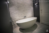 Sfeervolle badkamer met fraaie verlichting-De Eerste Kamer-alle, Badkamer-OBLY