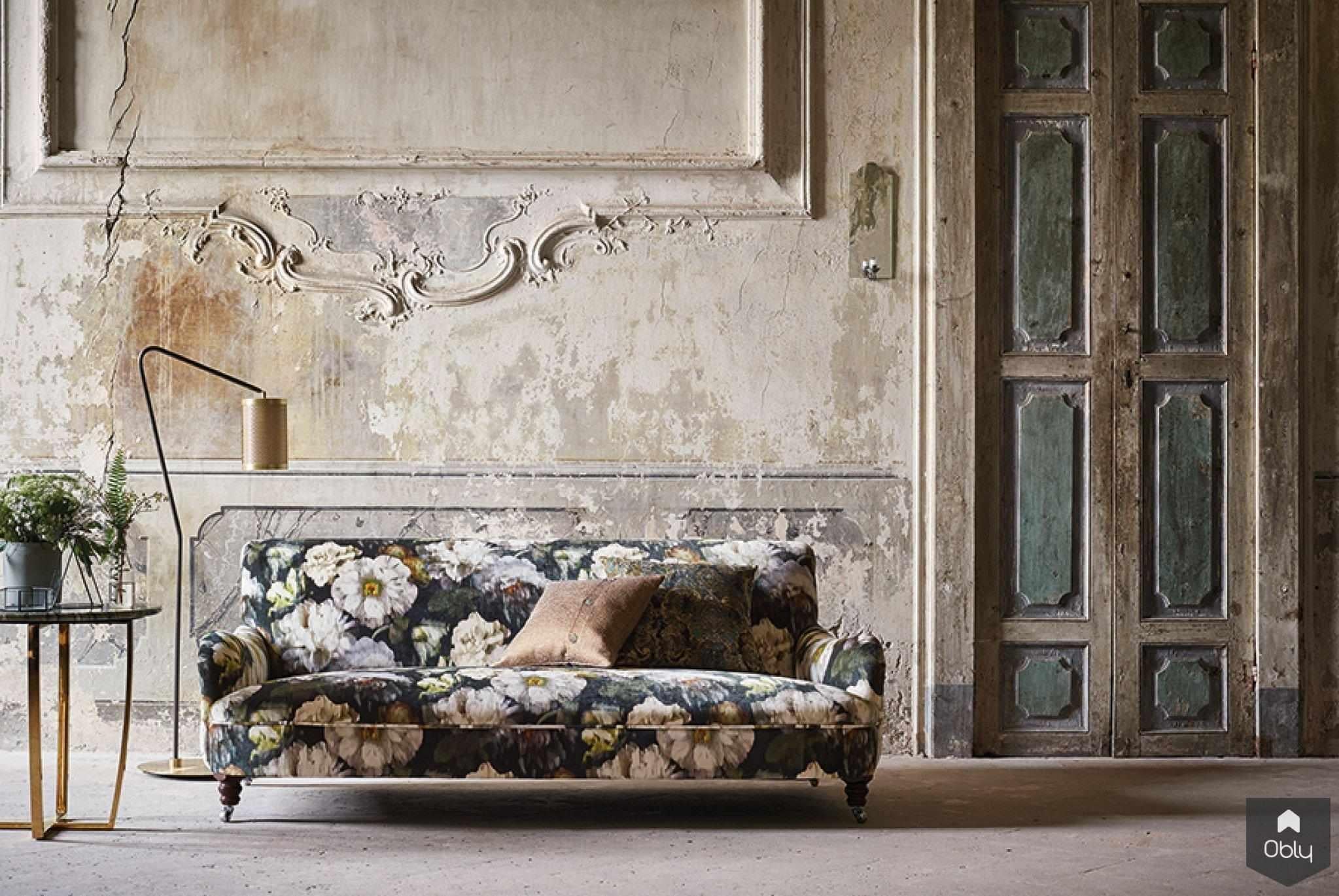 stoffencollectie Herbaria - Black Edition-The Romo Group Nederland-alle,artistieke woonstoffen,barokke interieurstoffen,black edition collectie,design meubelstoffen,exclusieve textielcollectie,herbaria black edition,high end interieurdesign,luxe fluwelen stoffen,Woonkamer-OBLY