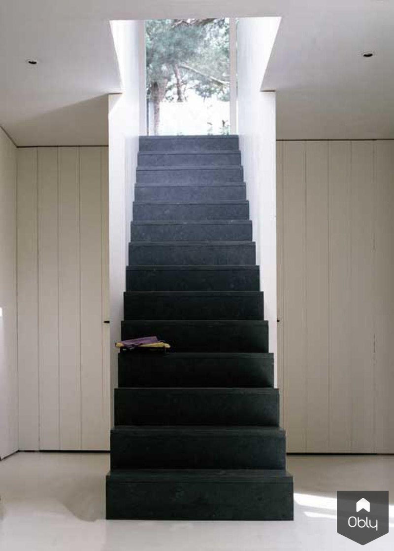 villa bergen - trap-Paul Seuntjens Architectuur + Interieur-alle,Entree hal trap-OBLY