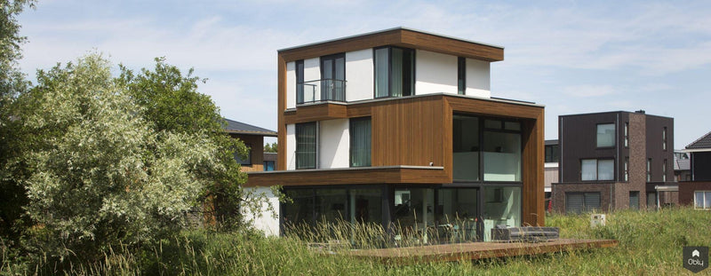 Villa hoge ramen red cedar-HOYT Architecten & Bouwmanagers-alle, Exterieur vrijstaand-OBLY
