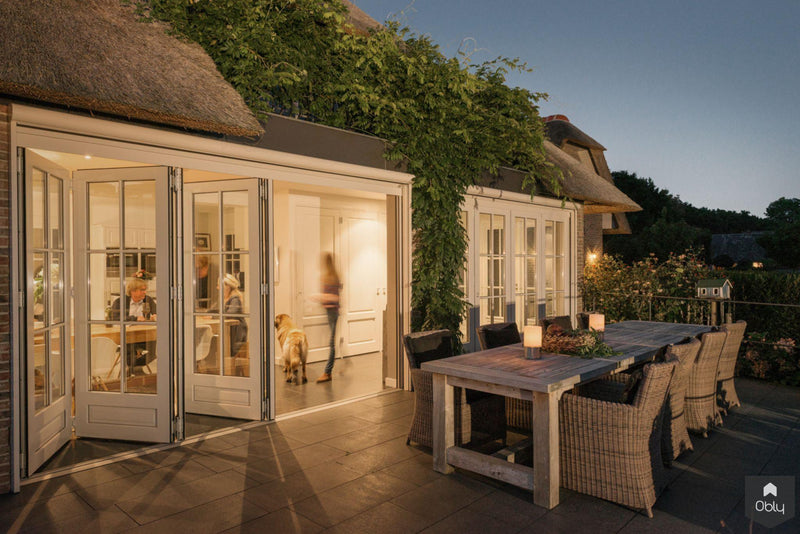 vouwwanden achterzijde villa-Solarlux Nederland BV-Aanbouw,alle-OBLY