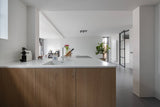 Witte keuken met eiken fineer kastenwand-Ergoform-alle, Keuken-OBLY